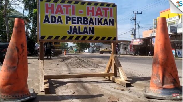 Jalan Kapten Mulyono dan Pelita mulai diperbaiki