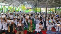 Sebanyak 1.200 pelajar Madrasah Aliyah Negeri (MAN) Kotawaringin Timur mengikuti Sosialisasi Empat Pilar Kebangsaan