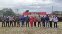 Pemerintah Kabupaten Kotawaringin Timur (Kotim) bersama sejumlah pihak terkait menggelar latihan penanggulangan kebakaran hutan dan lahan