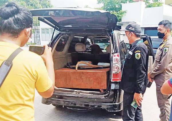 Tim gabungan menemukan tangki BBM modifikasi di dalam mobil saat hendak  mengisi di SPBU Jalan G Obos Palangka