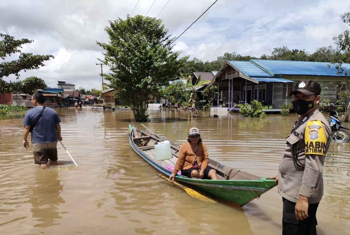Pulang Pisau,Kecamatan Banama Tingang,banjir pulpis,banjir pulang pisau