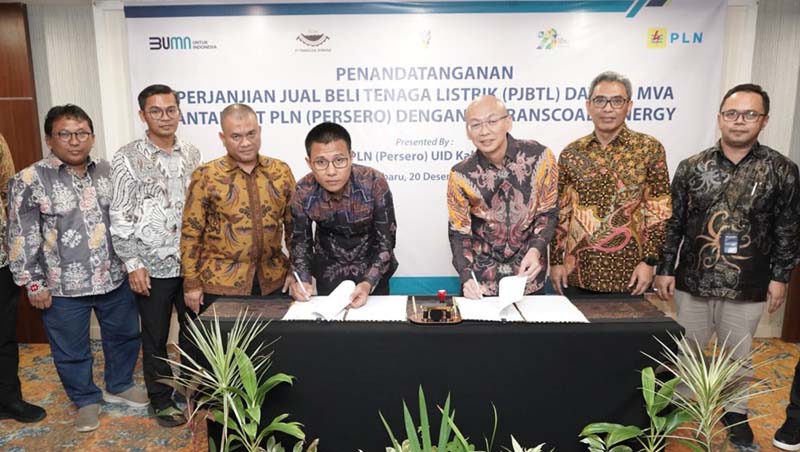 Dukung Hilirisasi Industri, PLN UID Kalselteng dan PT TCM Tandatangani PJBTL Daya 30 MVA