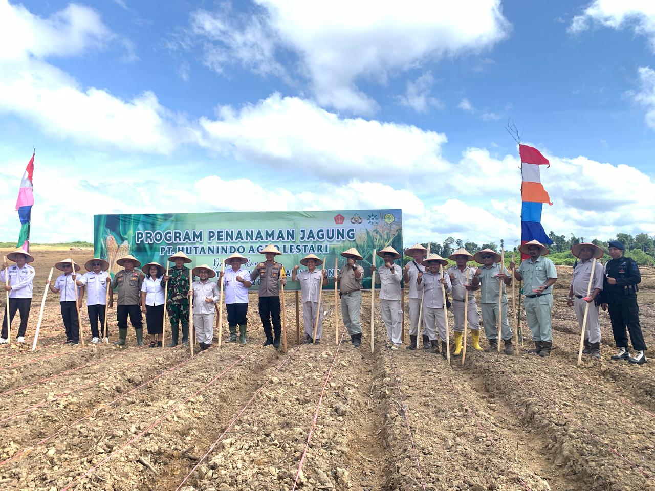  PT Hutanindo Agro Lestari Dukung Program Tanam Jagung